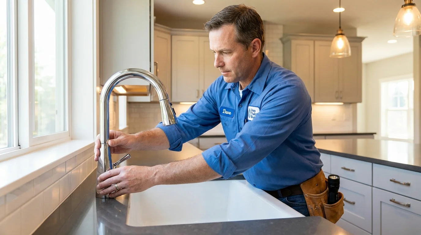 Kitchen faucet installation by Johns Plumbing LLC in Sahuarita