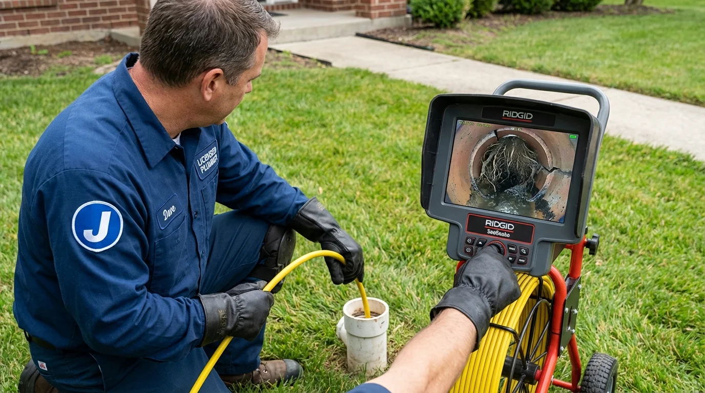 Sewer camera inspection being performed by Johns Plumbing LLC in Sahuarita